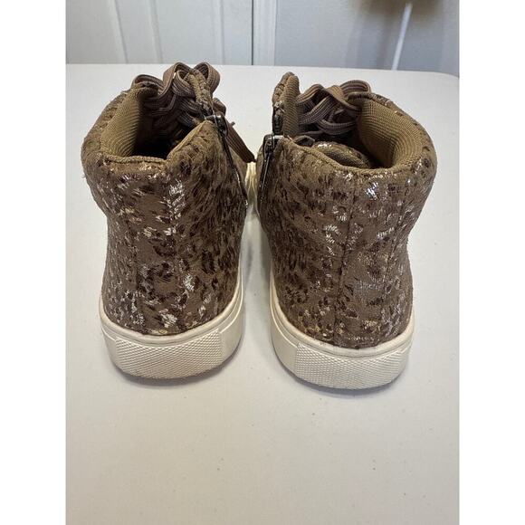 Corky's Hey Girl Imagine Metallic Leopard Print Lace Up High Top Sneaker Sz8 - Picture 5 of 10